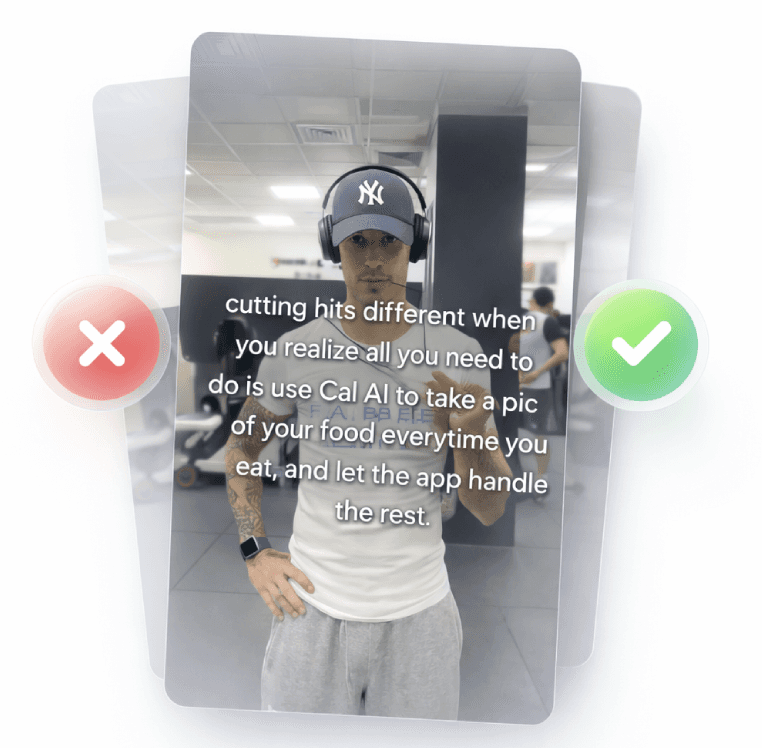 Swipe, choose, post: interface from the supplied Veedeo concept